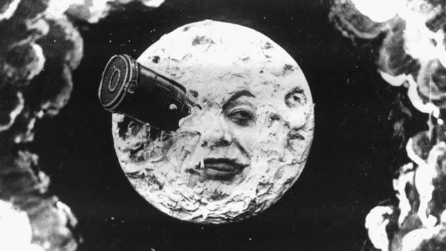 Cena do filme "Viagem a Lua" (1902), de George Meliés.