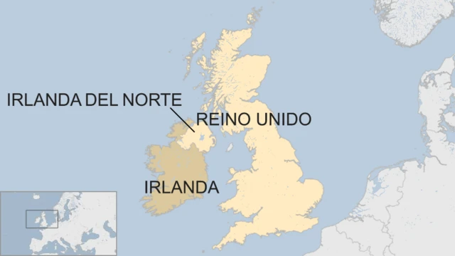 Mapa de Irlanda del Norte