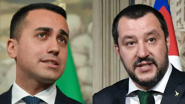 5 Yıldız lideri Luigi Di Maio ve Lig lideri Matteo Salvini