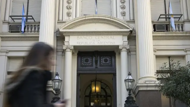 Fachada do edifício do Banco Central da Argentina