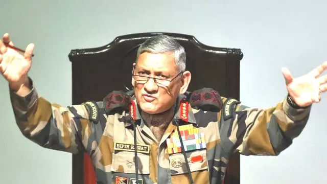 જનરલ બિપિન રાવતની તસવીર