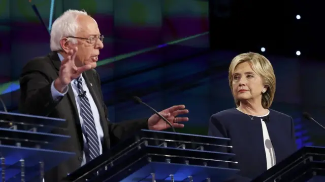 Берни Сандерс и Хиллари Клинтон