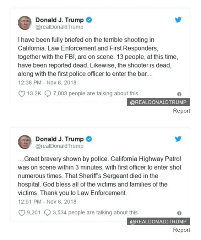 டிரம்ப் டுவிட்டர் பதிவுகள்