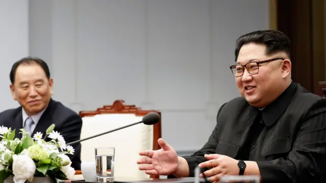 Kim Yong-chol dan Kim Jong-un