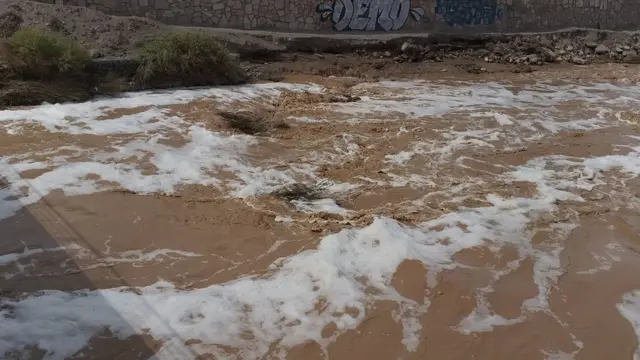 Inundaciones en la región de Antofagasta, norte de Chile