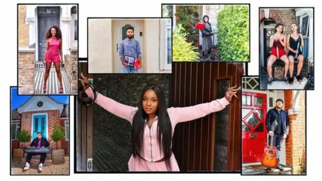 عدد من النجوم الذين شاركوا في المشروع