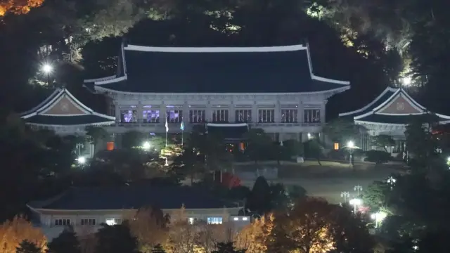 俯瞰韩国首尔青瓦台（15/11/2016）