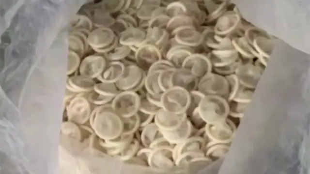 Condoms in Vietnamese warehouse