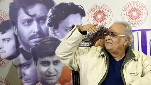 কলকাতার প্রেস ক্লাবে ভারতীয় সিনেমার ভবিষ্যত নিয়ে আলাপচারিতায় সৌমিত্র চট্টোপাধ্যায় - ২০১৭