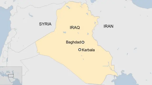 Taswirar Iraqi da makwabtanta da Karbala