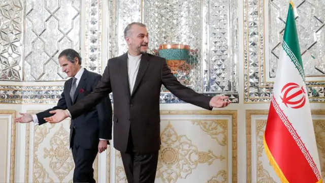 حسین امیرعبداللهیان و رافائل گروسی