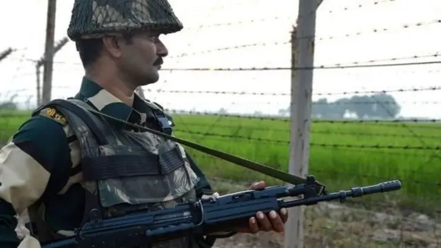 सरहद पर तैनात भारतीय जवान.