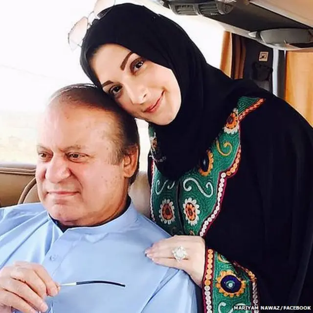 मरियम नवाज़ और नवाज़ शरीफ़