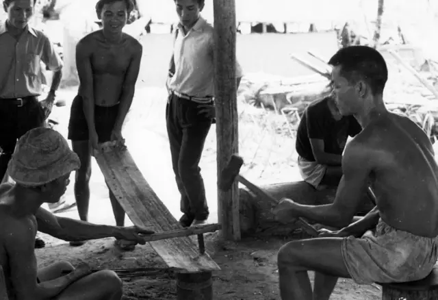 Một cảnh trong trại cải tạo, ảnh chụp tháng 6/1976