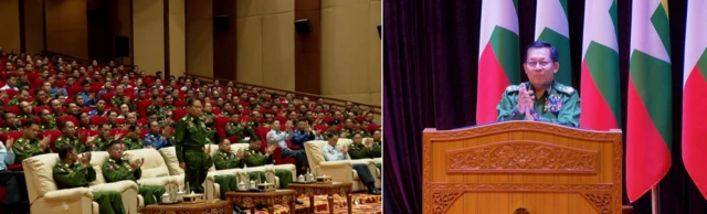 စစ်ခေါင်းဆောင်က တပ်ချုပ်ရာထူး ၁၅ နှစ်မှာ တပ်ရဲ့ကောင်းကျိုး၊ နိုင်ငံ့ကောင်းကျိုးအတွက် လက်တွဲညီညီဆောင်ရွက်ခဲ့တယ်ဆိုပြီး ဒုတိယဗိုလ်ချုပ်မှူးကြီး စိုးဝင်းကို ကျေးဇူးတင်ကြောင်းပြောခဲ့ပါတယ် 