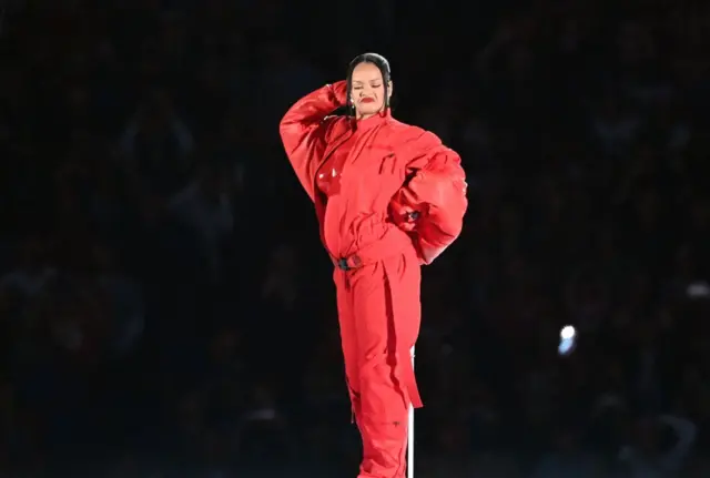 Rihanna for di 2023 Super Bowl Haltime show