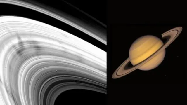 व्हॉयेजर मोहिमेतून शनीच्या कड्यांचं असं जवळून दर्शन झालं