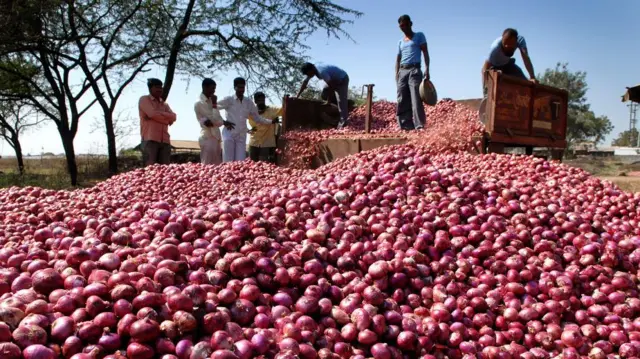মহারাষ্ট্রে এবছর পেঁয়াজের অতিরিক্ত ফলনের কারণে কৃষকরা খরচের অর্ধেকও দাম পাচ্ছেন না