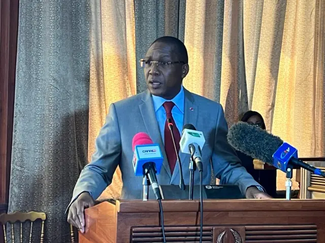 Dr Malachie Manaouda face aux députés.