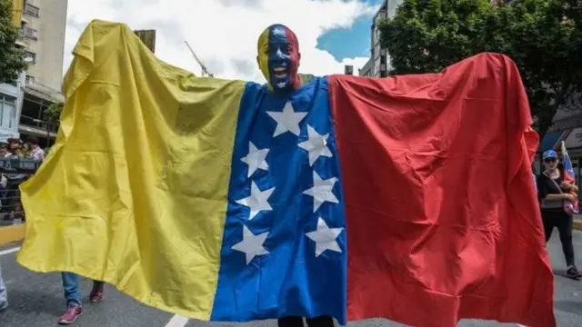 Caracas'ta gösteriler