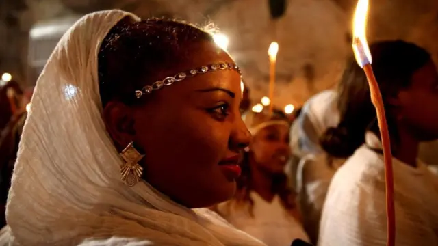 埃塞俄比亚的东正教教堂是圣墓教堂的六个古老教堂之一