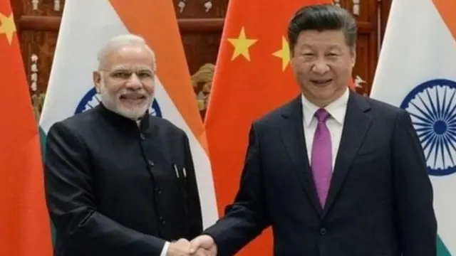 نریندر مودی اور شی جنگ پن