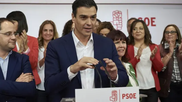 Pedro Sánchez, líder del PSOE