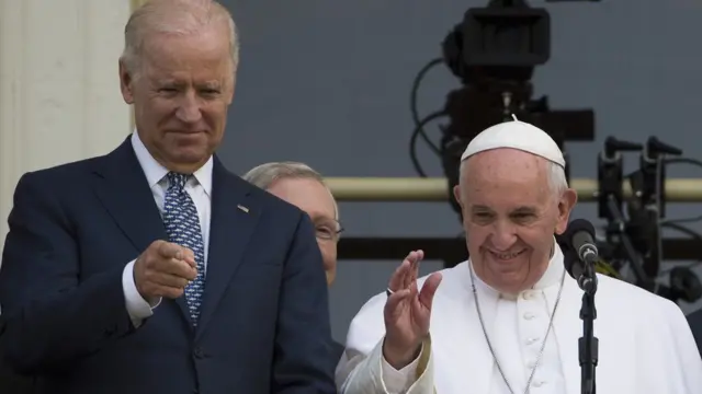 Joe Biden y papa Francisco