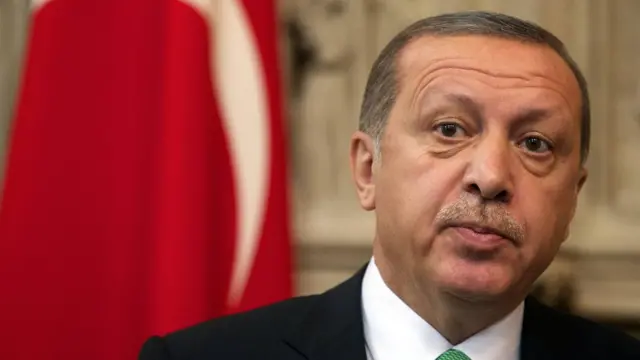 トルコのエルドアン大統領（今月6日、ブリュッセル）