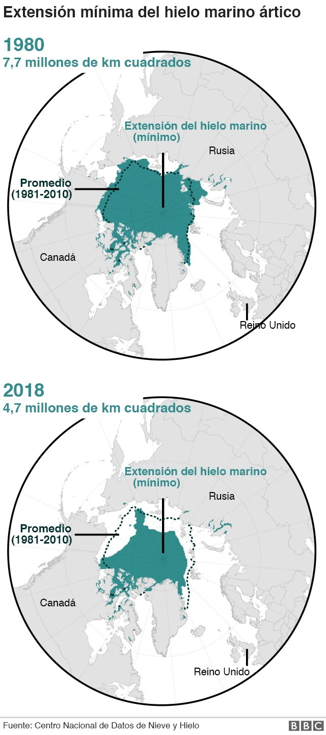 Cambios en el hielo marino