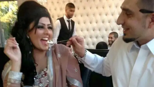 Samia Shahid with husband Syed Mukhtar Kazam