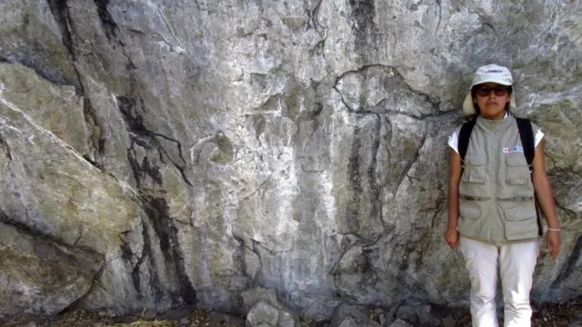 Lugar donde hallaron la pintura rupestre en Machu Picchu.