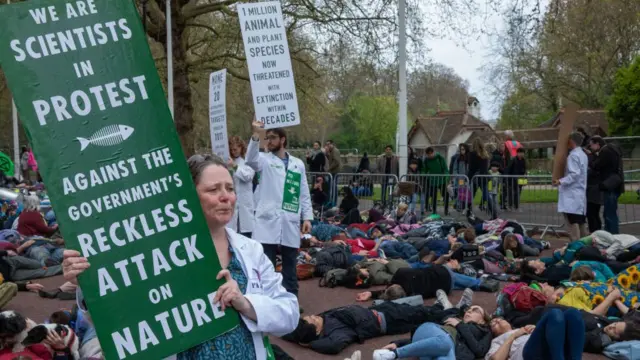Scientists, protests