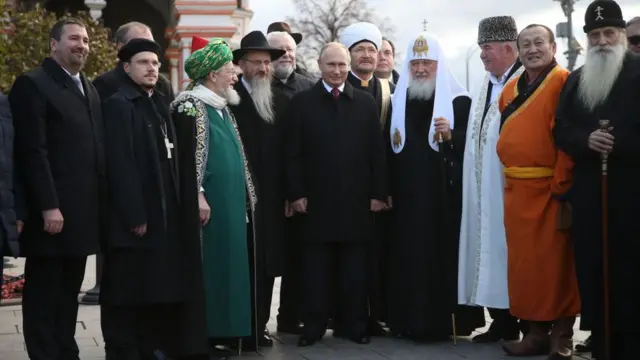 Путин и религиозные деятели
