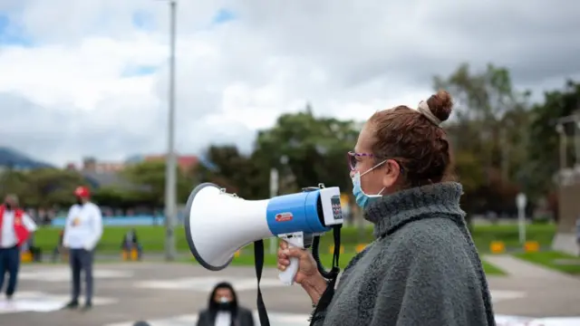 Protesta en Colombia
