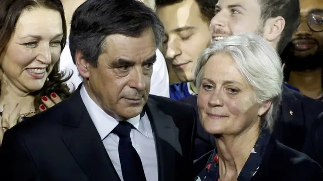 Франсуа Фийон с женой Пенелоп