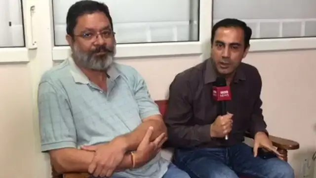 ਪੱਤਰਕਾਰ ਸਰਬਜੀਤ ਪੰਧੇਰ ਅਤੇ ਬੀਬੀਸੀ ਪੱਤਰਕਾਰ ਅਰਵਿੰਦ ਛਾਬੜਾ