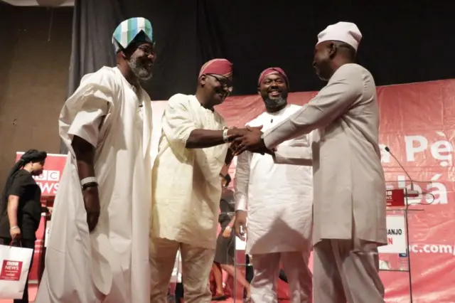 awọn oludije lẹyin ifọrọwerọ