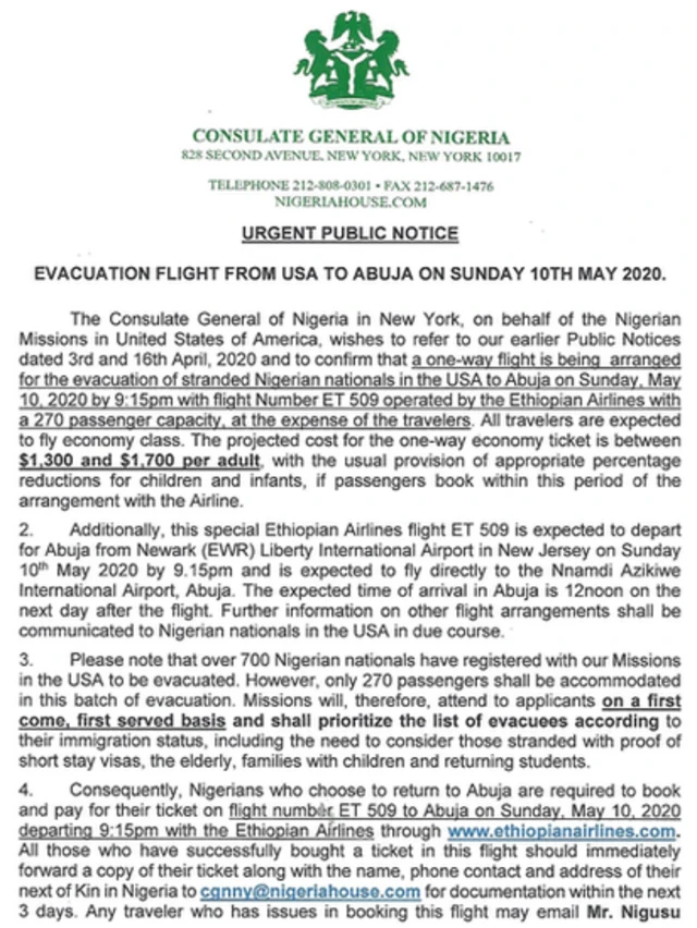 Statement from NigeriaHouse.com