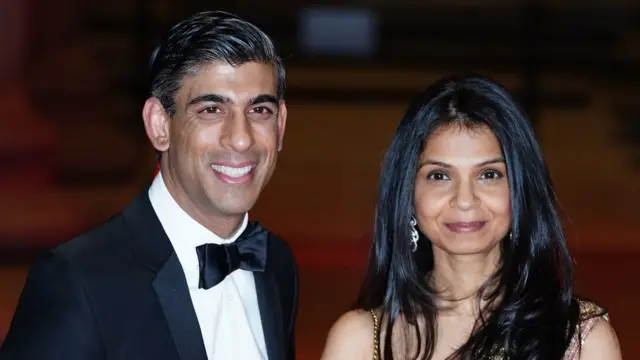 ریشی سوناک و همسرش