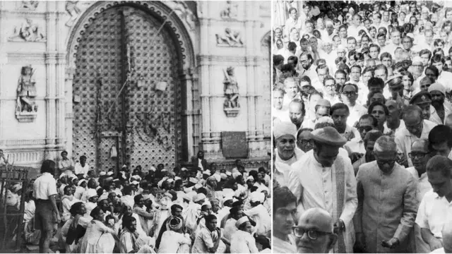 1976માં કાલુપુર સ્વામીનારાયણ મંદિરમાં 'અંત્યજોને પ્રવેશ'.