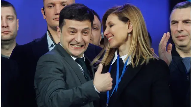 Володимир і Олена Зеленські