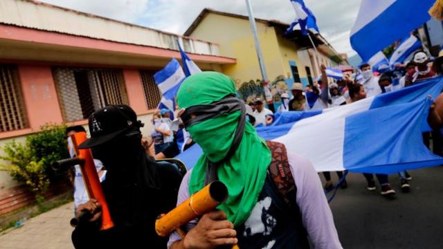 Protestosroletas personalizadasManágua, capital nicaraguense
