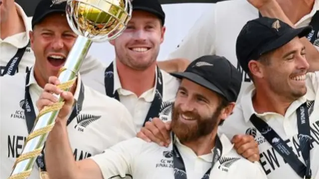 તાજેતરમાં યોજાયેલી વર્લ્ડ ચૅમ્પિયનશિપમાં ન્યૂઝીલૅન્ડે ભારતને હરાવ્યું હતું