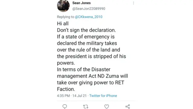 South Africa State of Emergency