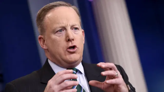 Sean Spicer, portavoz de la Casa Blanca