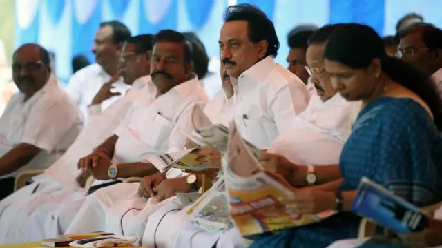 செயல் தலைவர் மு.க. ஸ்டாலின் தலைமையில் உண்ணாவிரதப் போராட்டம்