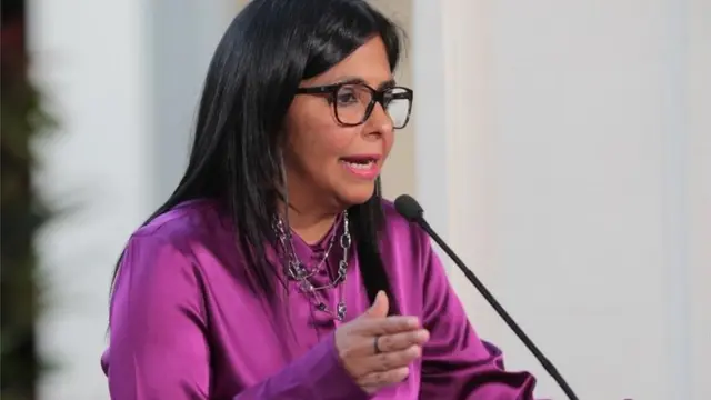 Delcy Rodríguez, chanceler venezuelana.