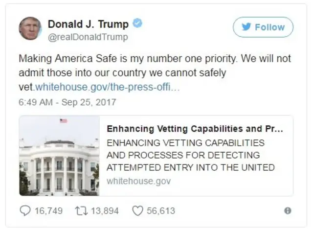 ทวิตทรัมป์