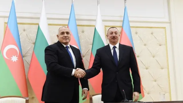 Azərbaycan prezidenti İlham Əliyev və Bolqarıstanın baş naziri Boyko Borisov